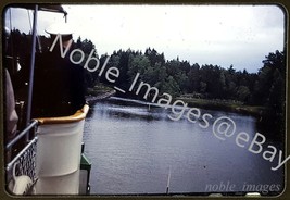 1940s Captain Guides Ship Thru Canal, Sweden Kodachrome Slide - £2.72 GBP