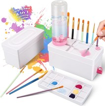 2025 New Paint Brush Cleaner Upgraded 4 in 1 Brush Holder with Palette B... - $340.40 MXN
