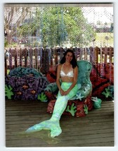 Weeki Wachee Mermaids Florida Lovely Lady Seated Outside Spring Hill 2007 Photo - £10.56 GBP