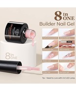 Modelones Builder Gel Nail Set – 6 Nude Shades 8-in-1 Strengthener 7ml Each - €17,03 EUR