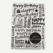 Happy Birthday Embossing Folder - DIY Scrapbooking Stamp &amp; Rubber Templa... - $20.74