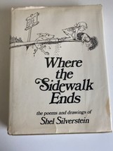 Where the Sidewalk Ends Poems &amp; Drawings Shel Silverstein 1974 Dust cover - £8.03 GBP