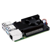 Raspberry Pi 4 Aluminum Heatsink With Pwm Controllable Fan, Raspberry Pi 4 Armor - £17.57 GBP