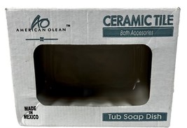 New American Olean White Ceramic Tub Soap Dish AO10BA725CC1P - £21.05 GBP