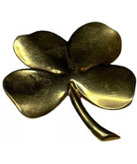 GERITY GOLD Tone Lucky 4 LEAF CLOVER Shamrock PAPER WEIGHT St. Patrick’s... - $16.17 CAD