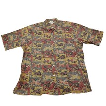 Tori Richard Shirt Mens XL Multicolor Hawaiian Button Down Short Sleeve Collar - £17.91 GBP