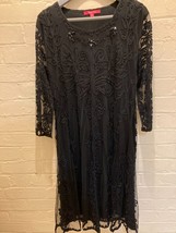 JAQUES VERT VINTAGE  EMBELISHED EVENING SLIP DRESS SIZE 18 FREE post - $20.14