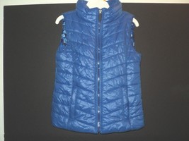 Ruum Puffer Vest Girl&#39;s Size XS (5/6) Blue Zip Front - £11.23 GBP