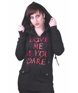 Gods Hands &quot;Love Me if You Dare&quot; Maybille Black Fleece Hoodie NWT - €25,53 EUR