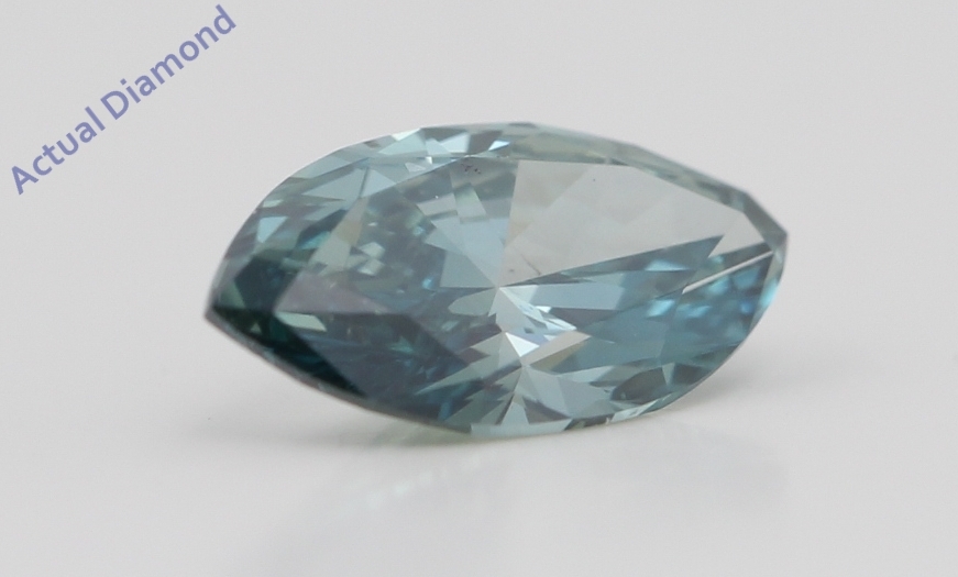 Marquise Loose Diamond (1.07 Ct Fancy Blue( Enhanced) VVS2 Clarity) IGL  Item image 2