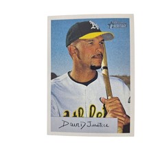 2002 Bowman Heritage David Justice #92 Oakland Athletics Baseball Card - $2.22
