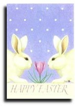 Two Bunnies Toland Art Banner - £18.79 GBP