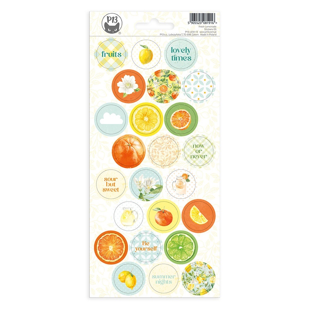 Fresh Lemonade Cardstock Stickers- 03 P13LEM13 - $7.49