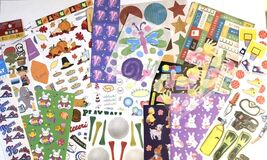 Scrapbooking &amp; Papercraft Stickers &amp; Punch-outs Large Lot  Kids, Sports,... - $8.95