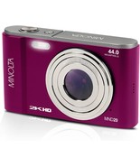 Minolta Mnd20 44 Mp / 2.7K Ultra Hd Digital Camera (Magenta) - $120.99