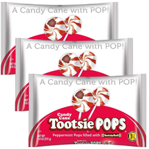 Peppermint Candy Cane Tootsie Pops (Pack of 3) - £22.91 GBP