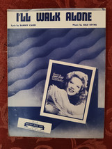 RARE Sheet Music I&#39;ll Walk Alone Dinah Shore Sammy Cahn Jule Styne 1944 - £12.93 GBP