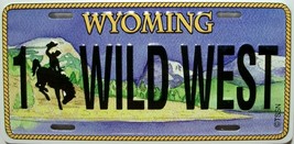 Wyoming State License Plate Novelty Fridge Magnet - £6.26 GBP