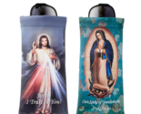 2 Pack Squeeze Top Eyeglass Cases Divine Mercy and Our Lady Guadalupe Ca... - £11.71 GBP