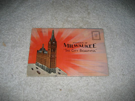 Milwaukee Wisconsin Souvenir picture Postcard Folder 1941 18 pictures rare - £11.76 GBP