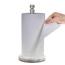 Paper Towel Holder Countertop with Heavy Marble Base, Standing Paper Tow... - $109.79