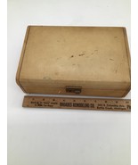 Vintage Farrington Genuine Texol Jewelry Box  magenta Interior - $7.92