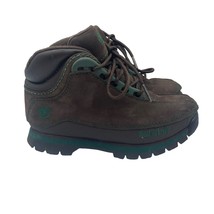 Timberland Leather Hiking Boots Casual Brown Lace Up High Kids Youth 1 - £27.75 GBP
