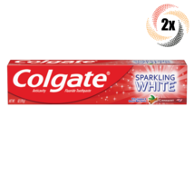 2x Packs Colgate Sparkling White Cinnamint Zing Fluoride Gel Toothpaste | 4oz - £8.53 GBP
