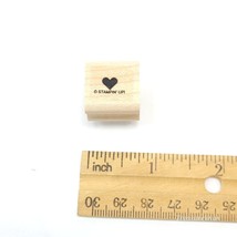 Solid heart ~  Stampin Up!  Rubber Stamp  wood mounted 3/4&quot; ~ Mark the date - £1.57 GBP