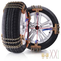 VEVOR 16 PCS Snow Chains Tire Width 8-8.8 in/205-225 mm for Car/Pickup/SUV/Truck - $106.86