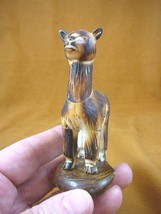 (TNE-ALP-496B) standing Alpaca llama TAGUA NUT Figurine carving VEGETABL... - £23.09 GBP