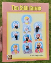 Ten Sikh Gurus Kids Learning Sikhism Singh Kaur Religion Book in English... - £12.44 GBP