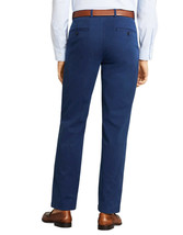 Brooks Brothers Mens Dark Blue Clark Fit Garment-Dyed Chino Pants 36W 30... - £50.59 GBP