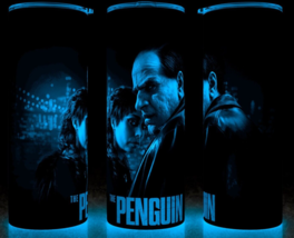 Glow in the Dark Penguin Super Villain Cup Mug Tumbler 20oz with lid and straw - £18.24 GBP