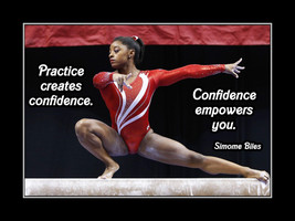Simone Biles  Inspirational Quote Poster Print, Gymnastics Confidence Wa... - $437.71 MXN+