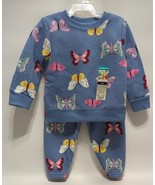 Garanimals Toddler Girl 2 Piece Fleece Top &amp; Jogger Pant Set, Blue Size 12M - £13.19 GBP