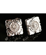 *14K White Gold Diamond Square Cufflinks - $29,910.26 MXN