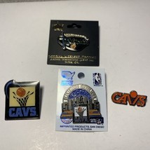 Vintage NBA Cleveland Cavaliers Rockers Basketball Lapel Pin Set of 4 1990&#39;s - £11.98 GBP