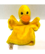 Vintage 1978 R Dakin Plush Duck Hand Puppet Stuffed Animal Yellow Orange... - £9.90 GBP