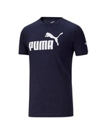 Puma Essentials Men&#39;s Heather Tee Size M (Medium) Peacoat-White TI10244 - $20.10