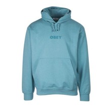 OBEY Men&#39;s Deep Ocean Bold Ideals Pull Over Hoodie - £18.29 GBP