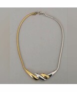 Trifari Goldtone and Silvertone Necklace - $285.11 MXN