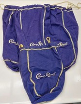 VINTAGE Crown Royal Bags (3) 12&quot; Bags (1) 9&quot; Bag  Lot Of 4 READ - £7.75 GBP