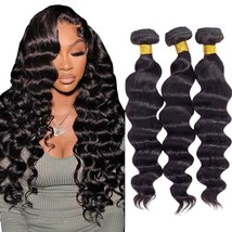 Loose Wave Bundles Human Hair - Brazilian Virgin Hair Loose Deep Wave Bundles Hu - $49.99