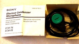 Sony ECM-T6 Tie Pin Electret Condenser Microphone - new, open box - £15.68 GBP