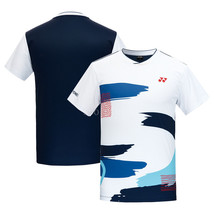 YONEX 23FW Men&#39;s Badminton T-Shirts Apparel Clothing Sports White NWT 233TS015M - £50.06 GBP