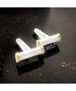 Tiffany &amp; Co Estate Cufflinks 18k Gold Sterling Silver TIF613 - $444.51