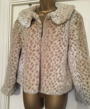 Faux Fur Animal Print Jacket Ideal For Party Season Size 14uk Immaculate... - £49.67 GBP