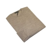 Men PRINCELY Italian Wool Blend Crew Pullover Slim 84001-30 Tas Tan 211 image 4