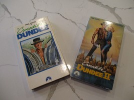 VHS Crocodile Dundee movie set Crocodile Dundee 2 Paramount Paul Hogan - £39.32 GBP